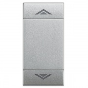 LL Клавиша UP DOWN 1 модуль, цвет алюминий