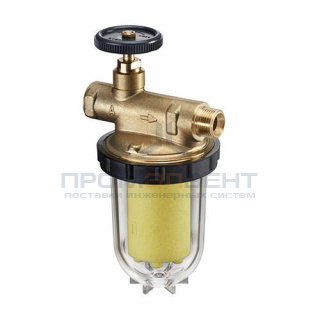 Фильтр топливный Oventrop Oilpur E A - 3/8" (НР/ВР, с пластиковым патроном Siku 50-75 μm)