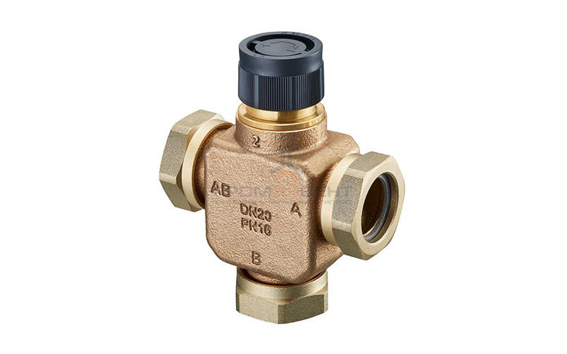 Вентиль распределительный трехходовой Oventrop Tri-CTR (PN16) - Ду50 (M30x1.5 с накидными гайками)