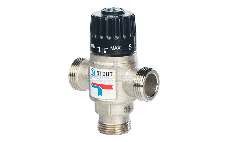 Клапан термостатический смесительный STOUT - 3/4