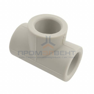 Тройник FV-Plast - 75 (для полипропиленовых труб под пайку, цвет серый)