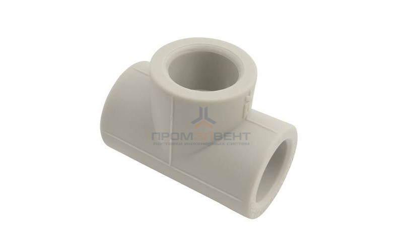 Тройник FV-Plast - 90 (для полипропиленовых труб под пайку, цвет серый)