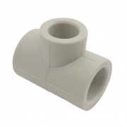 Тройник переходной FV-Plast - 20 × 16 × 20 (для полипропиленовых труб под пайку, цвет серый)