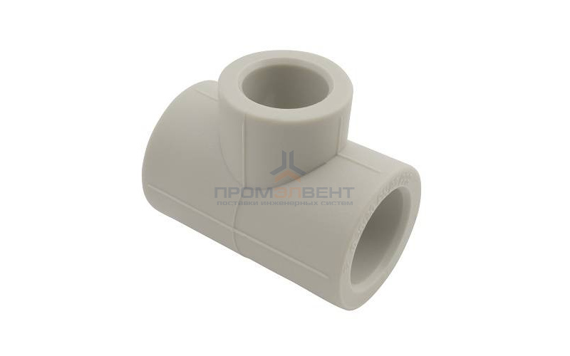 Тройник переходной FV-Plast - 50 × 40 × 50 (для полипропиленовых труб под пайку, цвет серый)