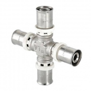 Крестовина VALTEC VTm.241 - 16 (прессовая, для металлопластиковых труб)