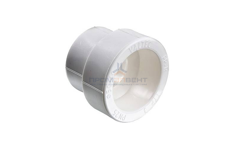 Муфта редукционная VALTEC VTp.705 - 50 x 32 (для полипропиленовых труб под пайку, цвет белый)