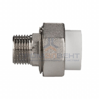 Переход на наружную резьбу разъемный KALDE - 75 x 2"1/2 (для полипропиленовых труб, цвет белый)