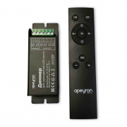 04-38 Диммер, 12/24В, 288/576Вт, 3 канала х 8А, IP20, пульт "easy control", радио, 10 кноп., 117х42х24 мм.