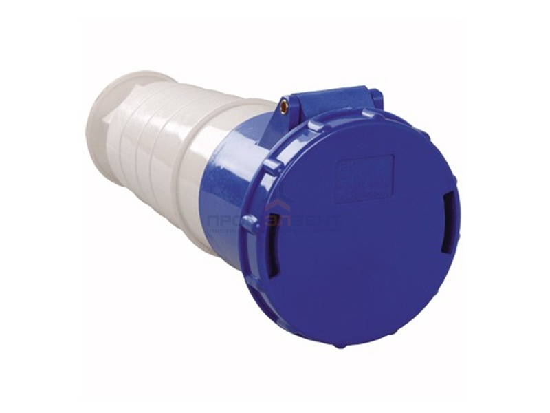 Розетка 233 переносная 2Р+РЕ 63А 220В IP54 ИЭК