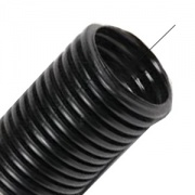 Труба двустенная гибкая, с протяжкой, с соединительной муфтой, внешний диаметр 50 мм (черная)