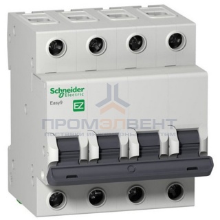 Автоматический выключатель Schneider Electric EASY 9 4П 40А С 4,5кА 400В (автомат)